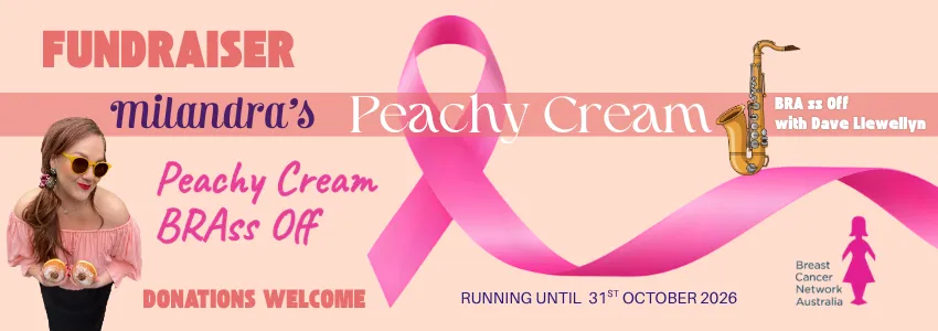 BCNA Milandra Peachy Cream Fundraiser Banner
